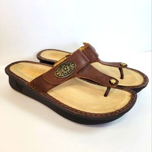 Alegria Carina Hickory Embellished South Western Boho Y2K Inspired Thong Sandal